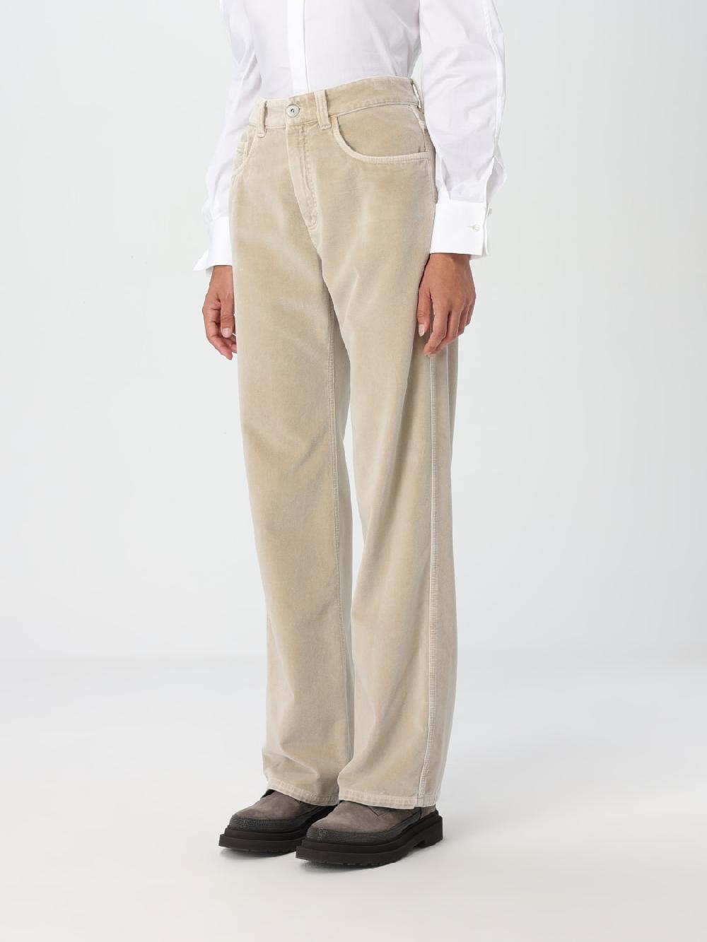 Giglio Pantalone Brunello Cucinelli in ciniglia di cotone Vendita Economica