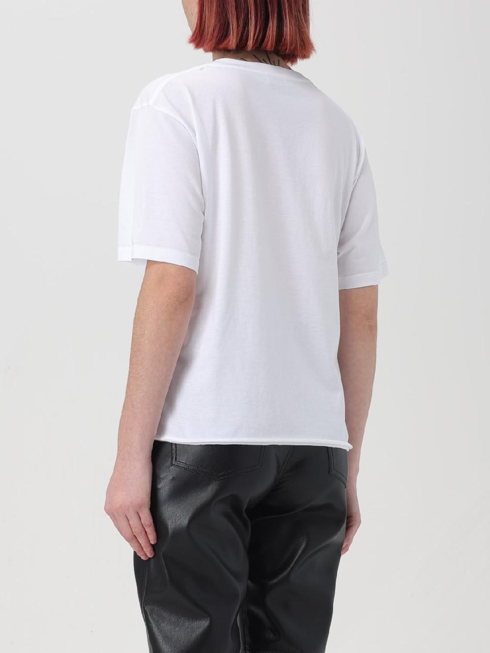 Giglio T-shirt basic Saint Laurent con logo Saldi Di Fabbrica
