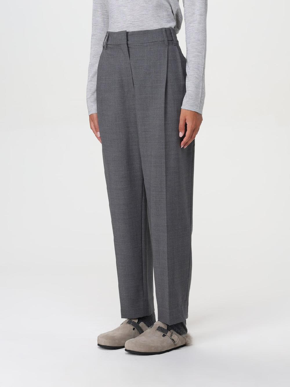 Giglio Pantalone Brunello Cucinelli in lana vergine Negozio online di fabbrica