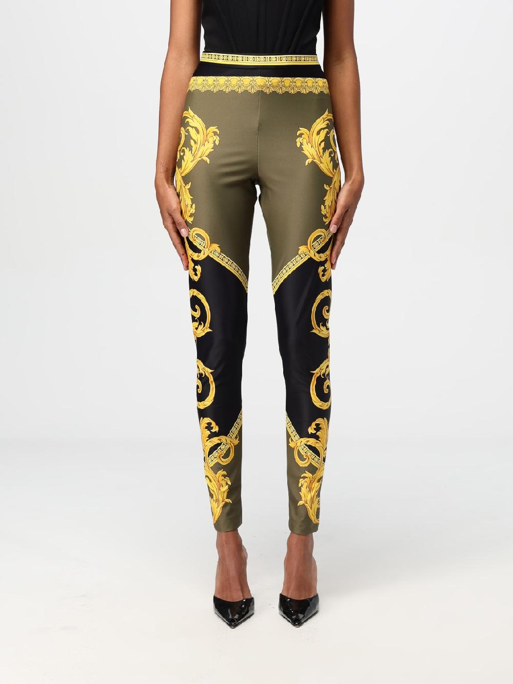 Giglio Leggigs donna Versace in tessuto elasticizzato Flash Sale