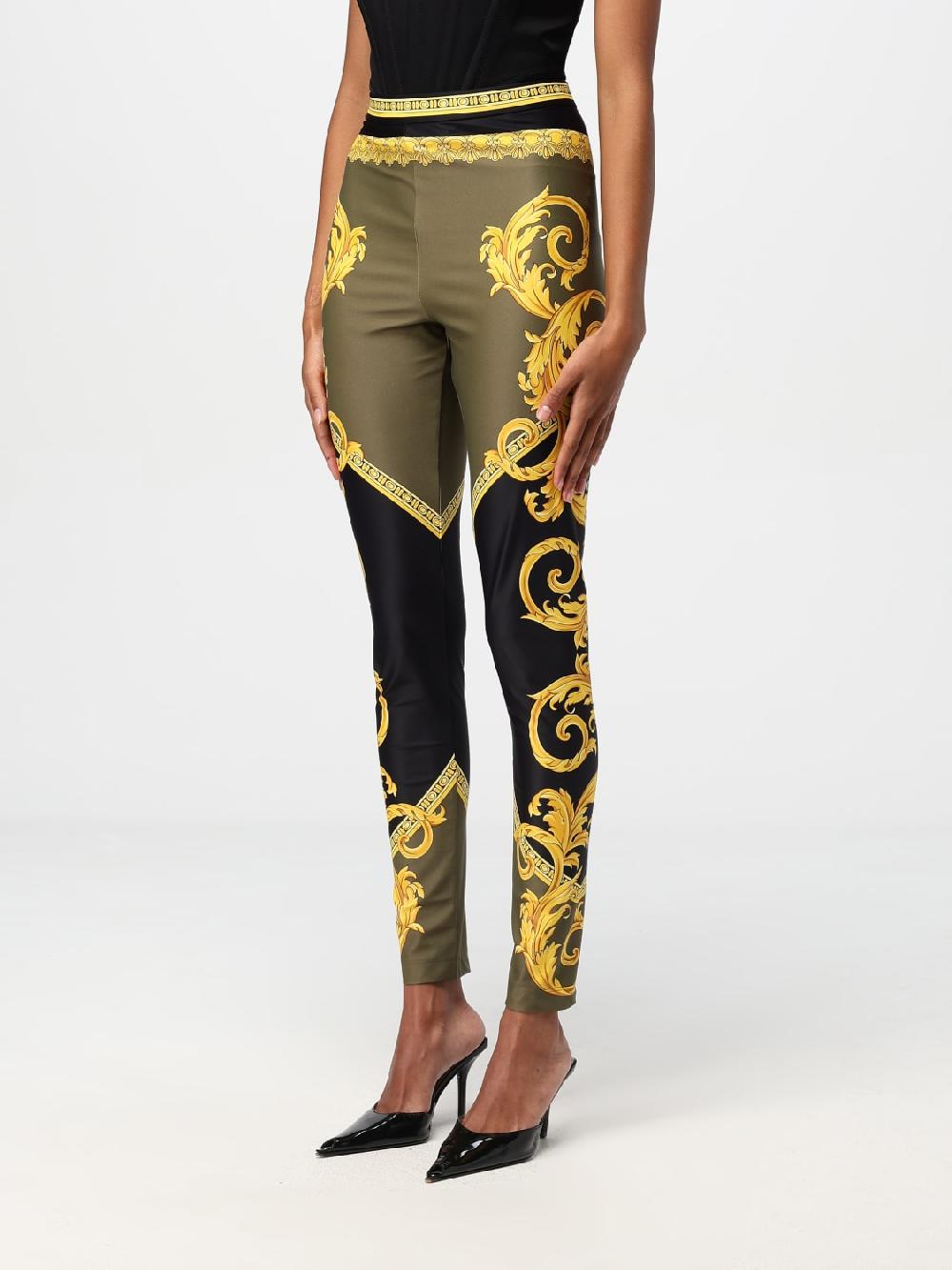 Giglio Leggigs donna Versace in tessuto elasticizzato Flash Sale