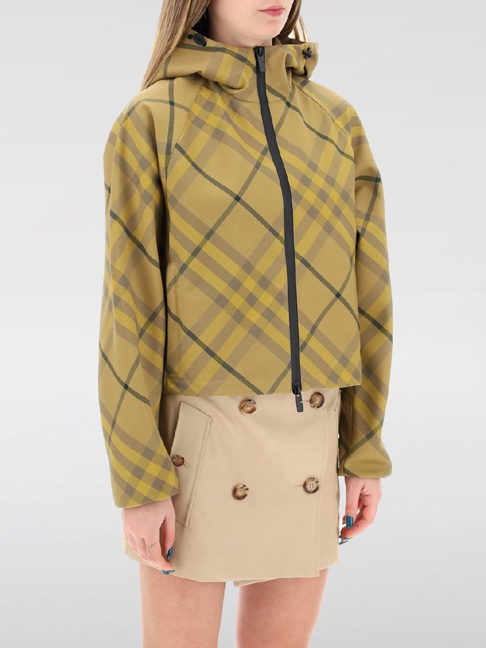 Giglio Bomber Burberry in nylon stampato Smaltimento dello stoccaggio