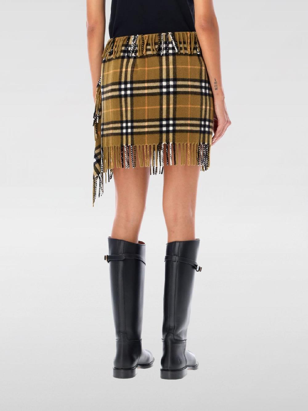 Giglio Gonna Burberry in lana check Prezzo basso