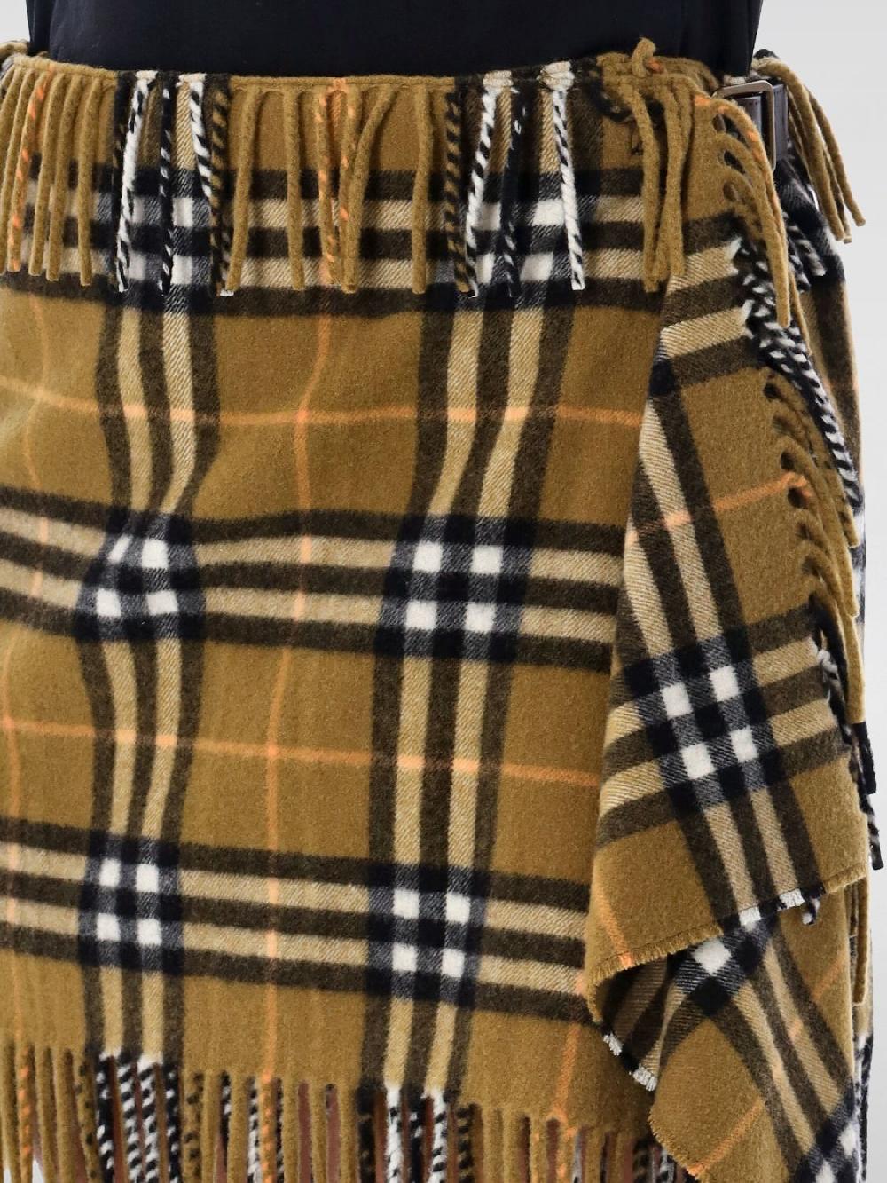 Giglio Gonna Burberry in lana check Prezzo basso
