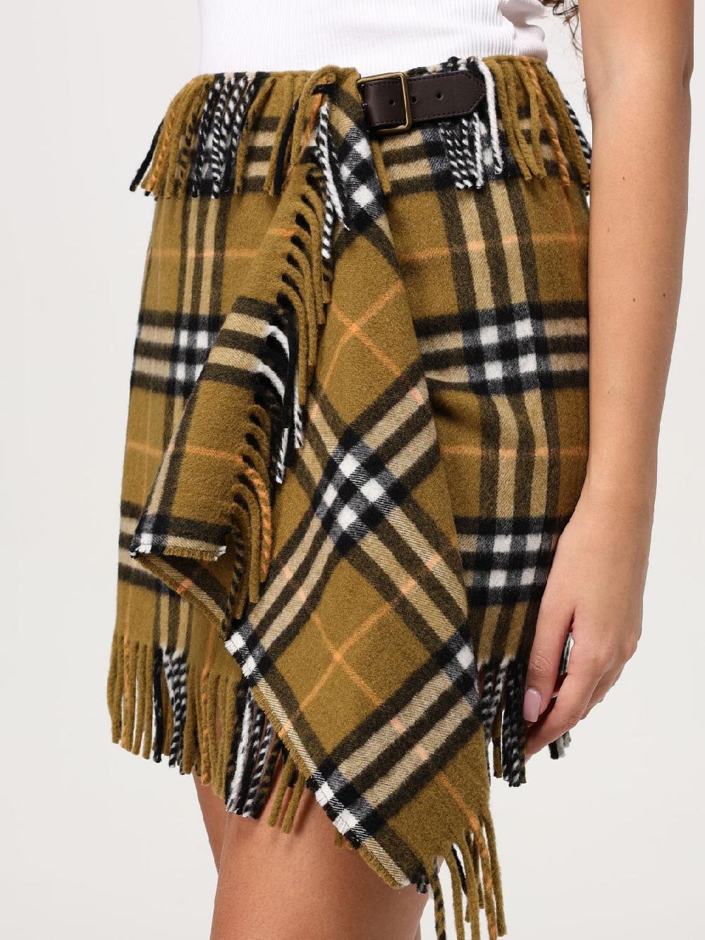 Giglio Gonna Burberry in lana check Prezzo basso