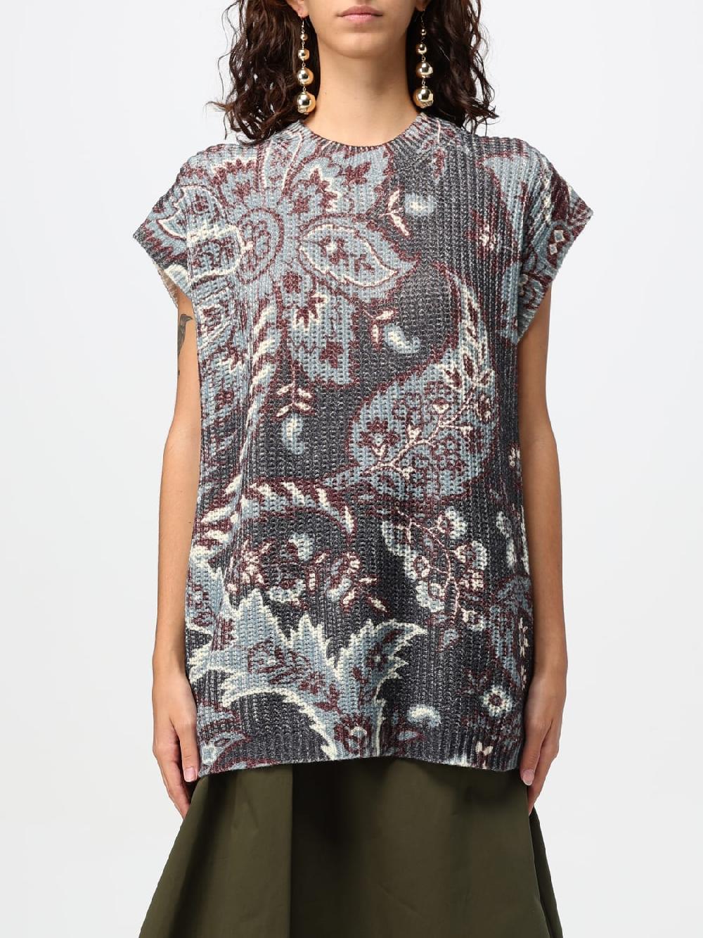 Giglio Top Etro in lana con motivo Paisley