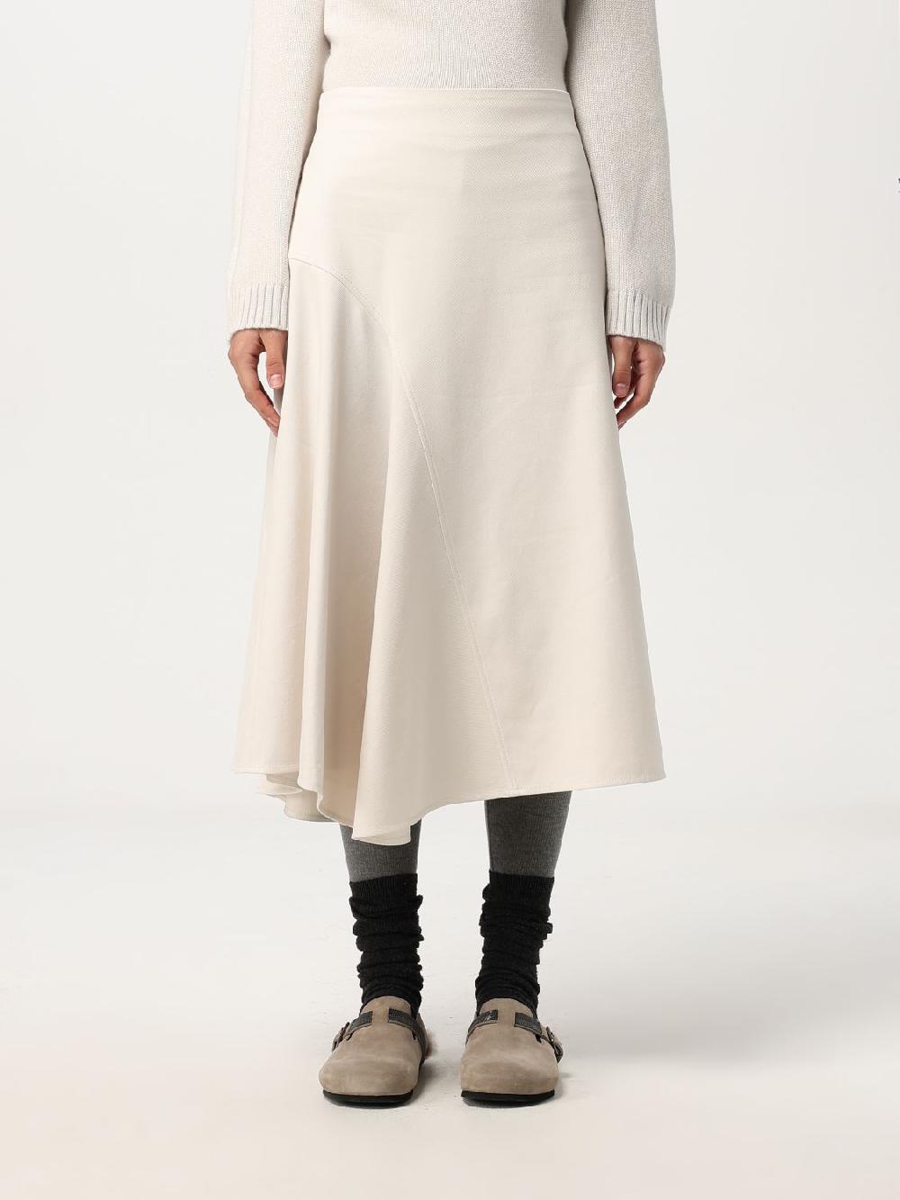 Giglio Gonna midi Brunello Cucinelli in cotone stretch Latest stili