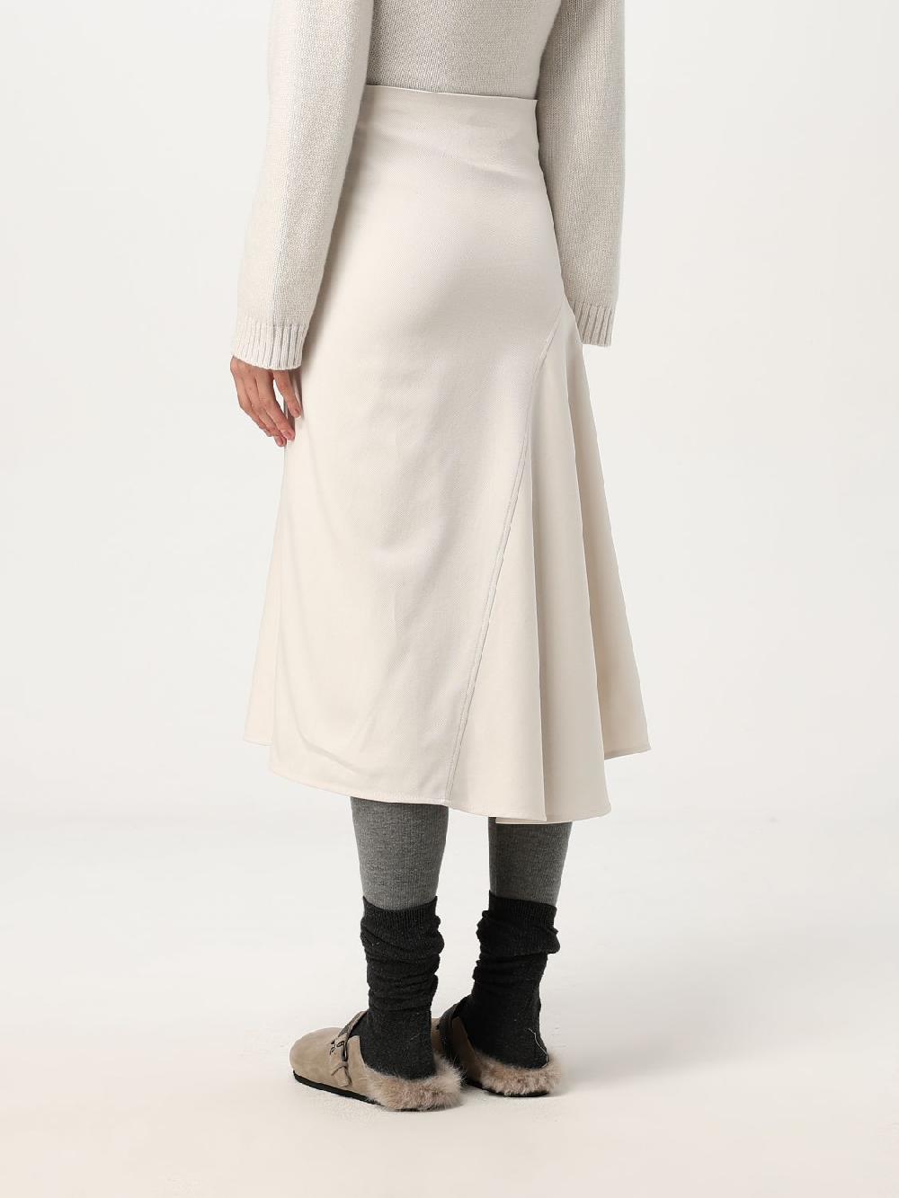 Giglio Gonna midi Brunello Cucinelli in cotone stretch Latest stili