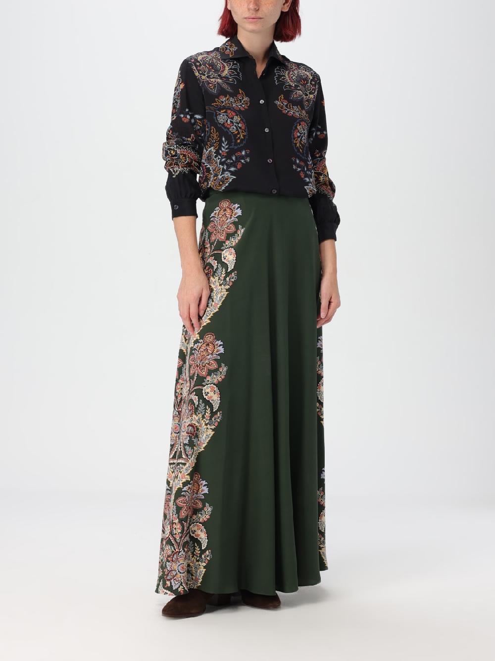 Giglio Gonna Etro in seta con stampa Paisley Fino al 65% di sconto