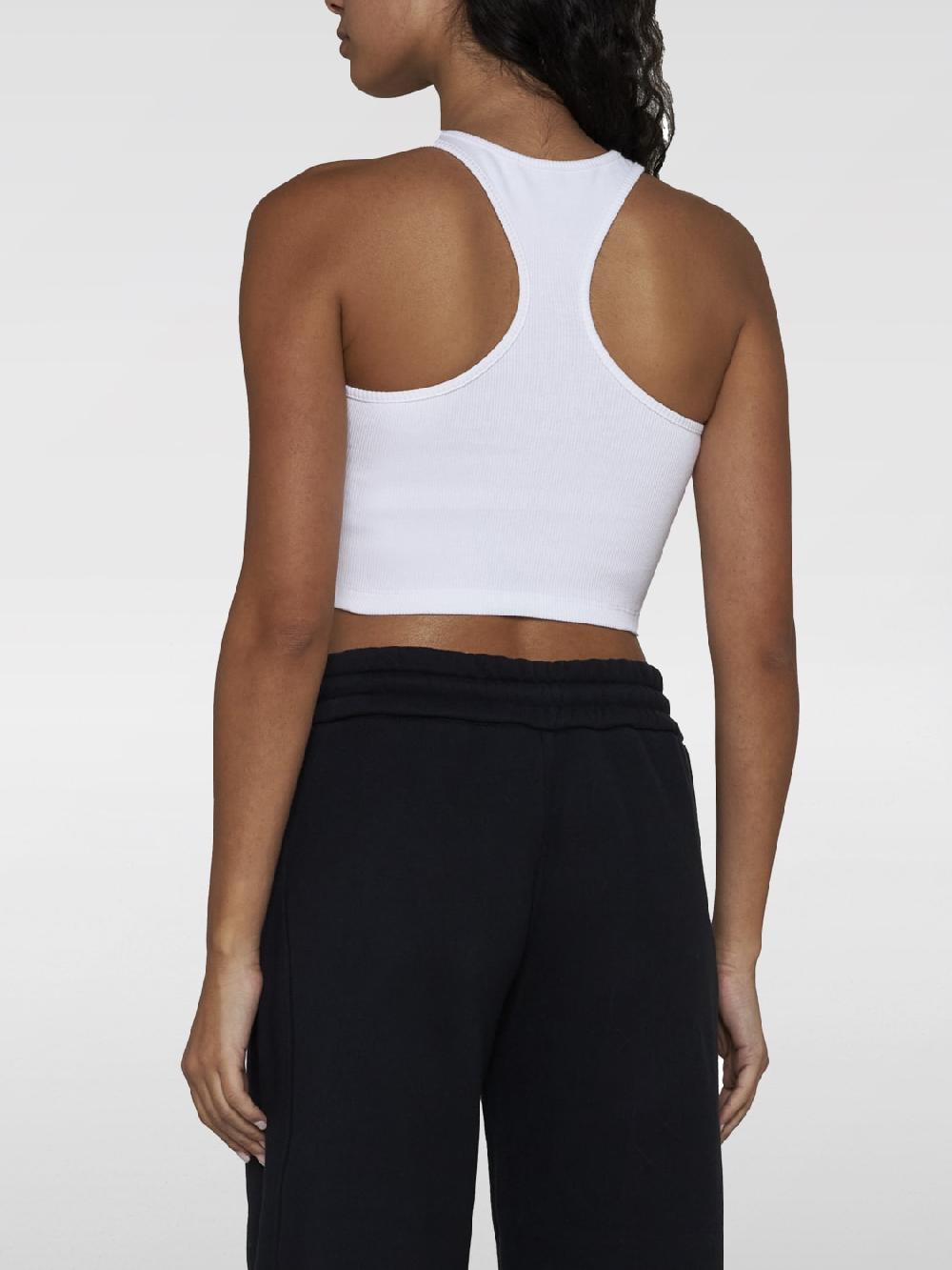 Giglio Top basic in cotone con mini logo Off-White Solo un giorno rimasto
