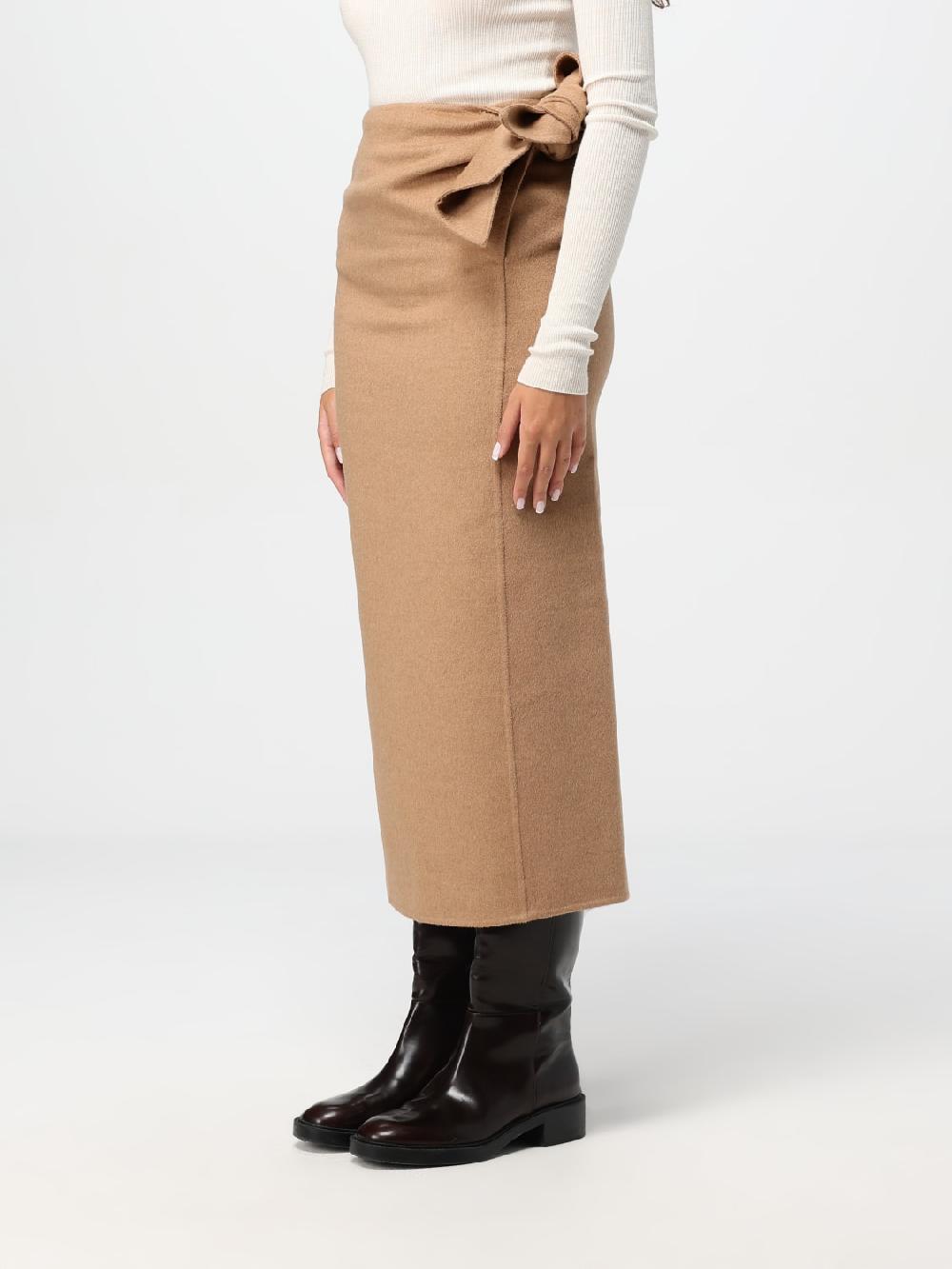 Giglio Gonna Max Mara in lana di cammello Pezzi Unici