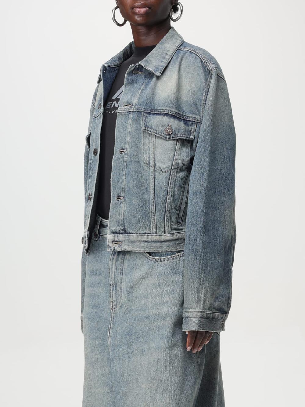 Giglio Giacca di jeans Balenciaga con logo di strass Soddisfazione Garantita