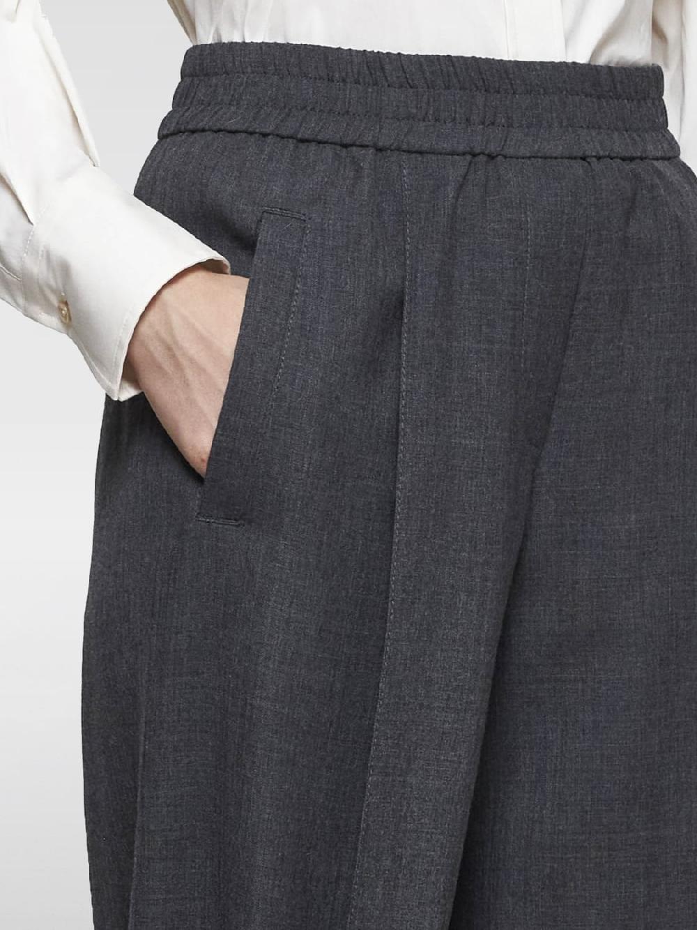 Giglio Pantalone ampio Brunello Cucinelli in lana Shopping Online