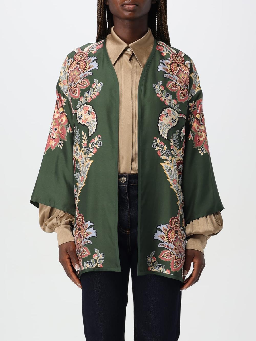 Giglio Kimono Etro in seta stampata Spedizione gratuita
