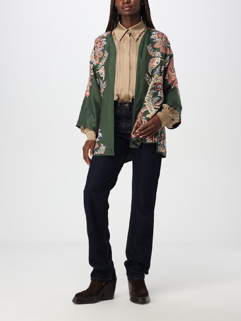Giglio Kimono Etro in seta stampata Spedizione gratuita