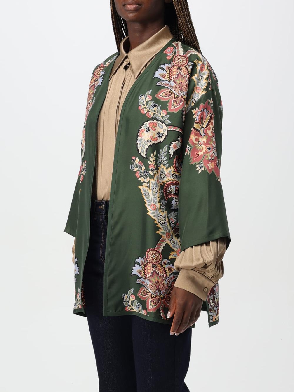 Giglio Kimono Etro in seta stampata Spedizione gratuita