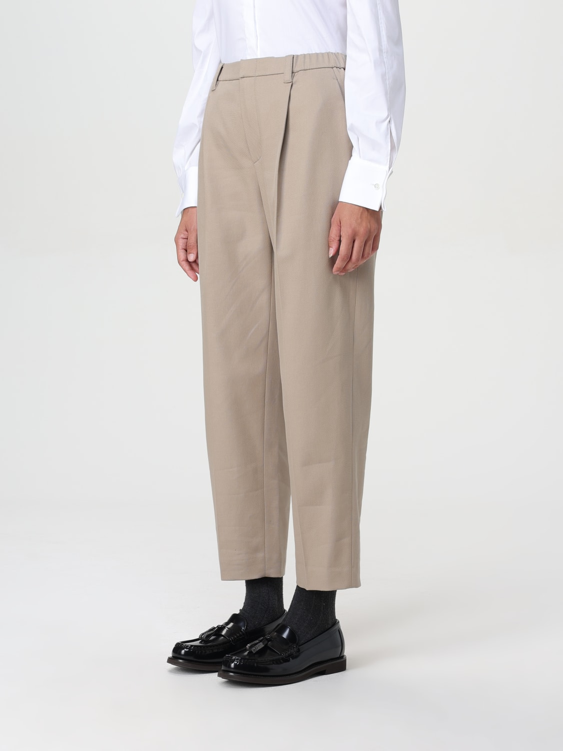 Giglio Pantalone Brunello Cucinelli in cotone Flash Sale