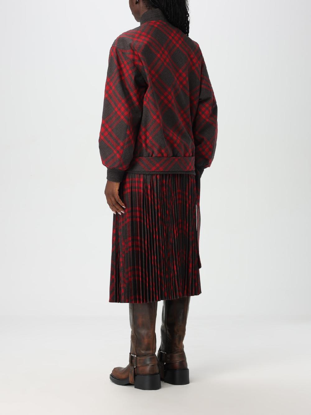 Giglio Bomber Burberry in misto lana check Cyber Monday