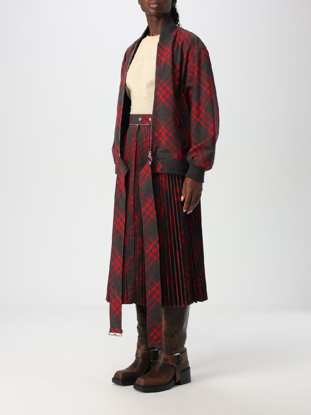 Giglio Bomber Burberry in misto lana check Cyber Monday