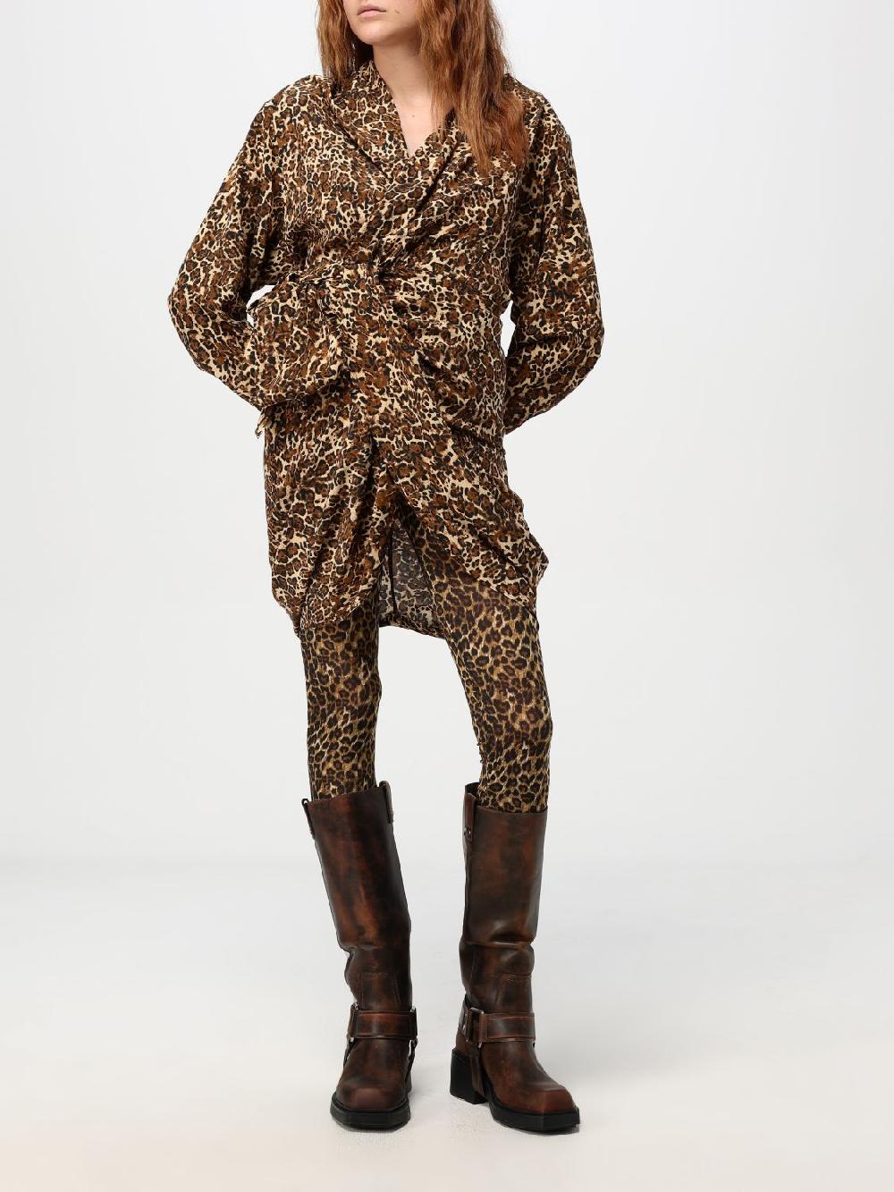 Giglio Abito Isabel Marant in seta animalier Latest fashion