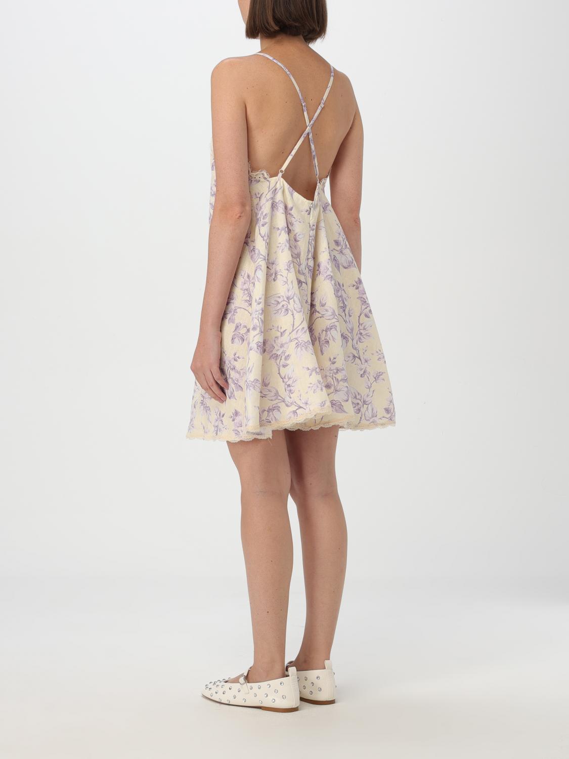 Giglio Abito Zimmermann in lino con stampa floreale Lightning offer
