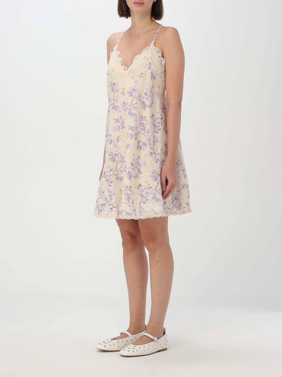 Giglio Abito Zimmermann in lino con stampa floreale Lightning offer
