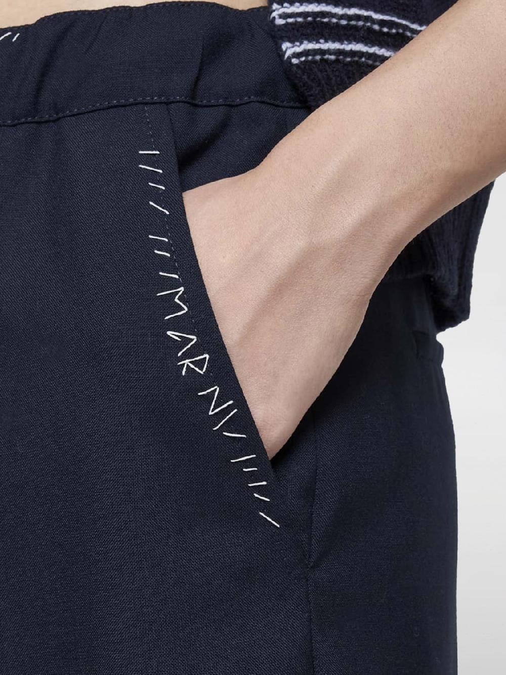 Giglio Pantalone in lana Marni Grandi sconti
