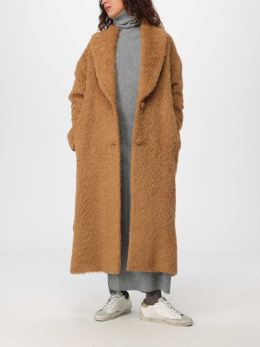 Giglio Cappotto Golden Goose in misto lana Discount Store per i nuovi prodotti