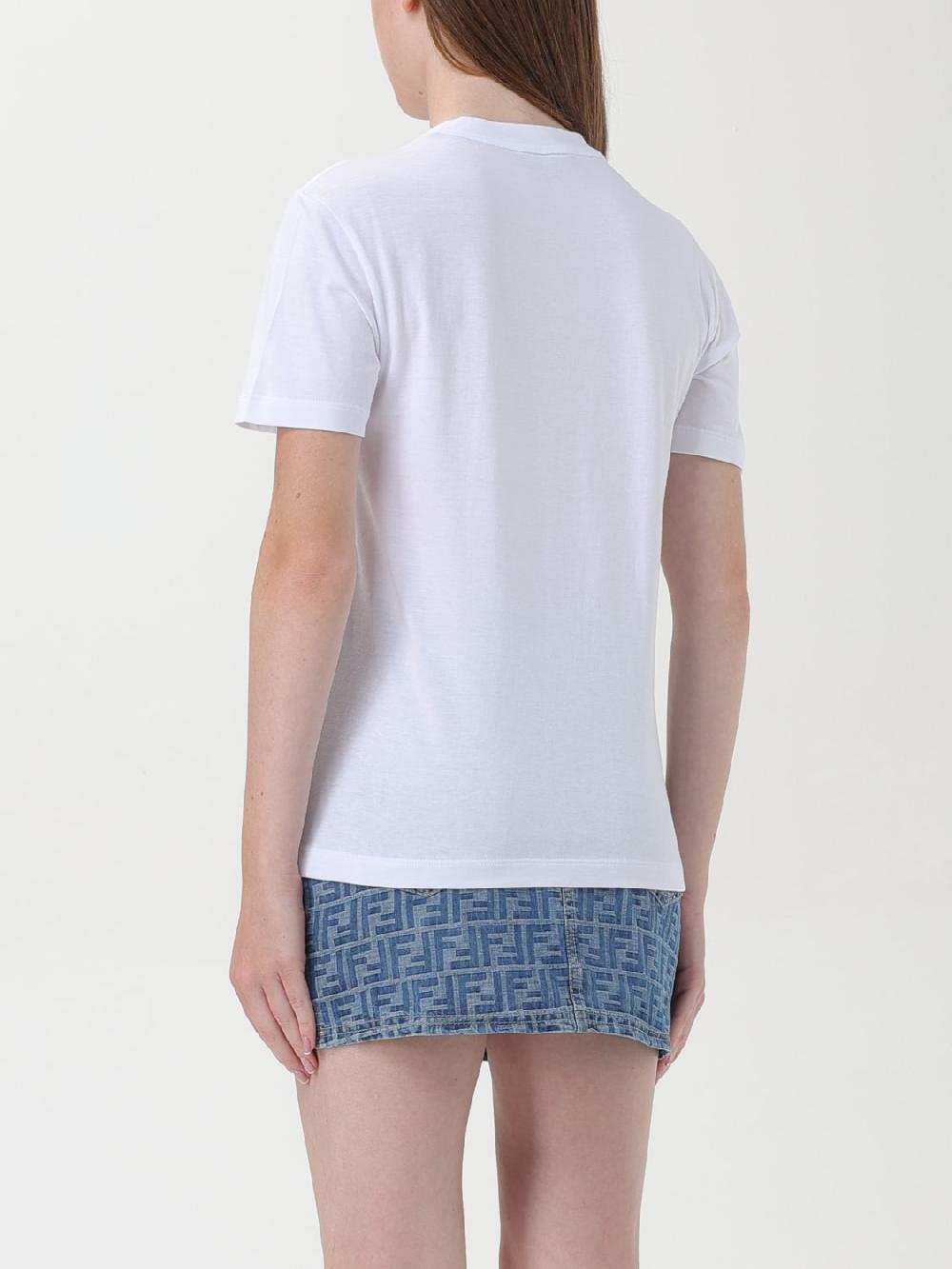 Giglio T-shirt in cotone Fendi Promozione