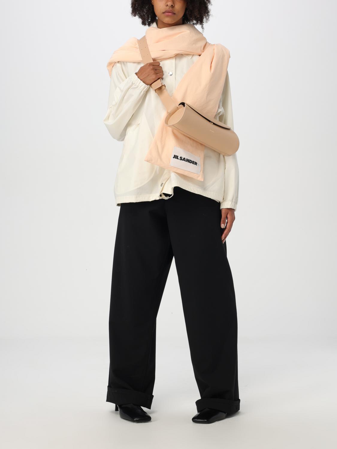 Giglio Giubbotto Jil Sander in cotone con logo Pezzi Unici
