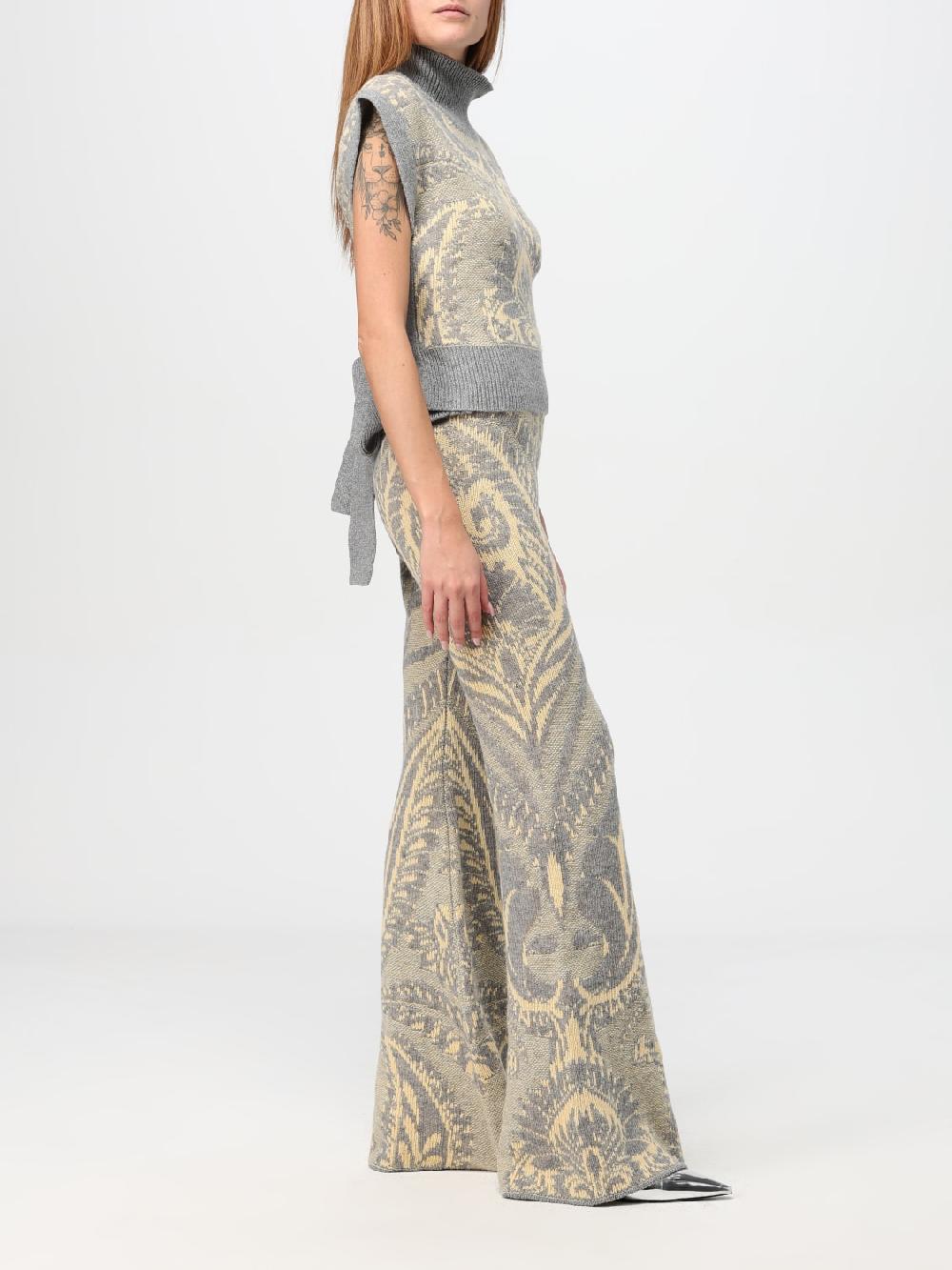 Giglio Pantalone Etro in lana jacquard Soddisfazione Garantita