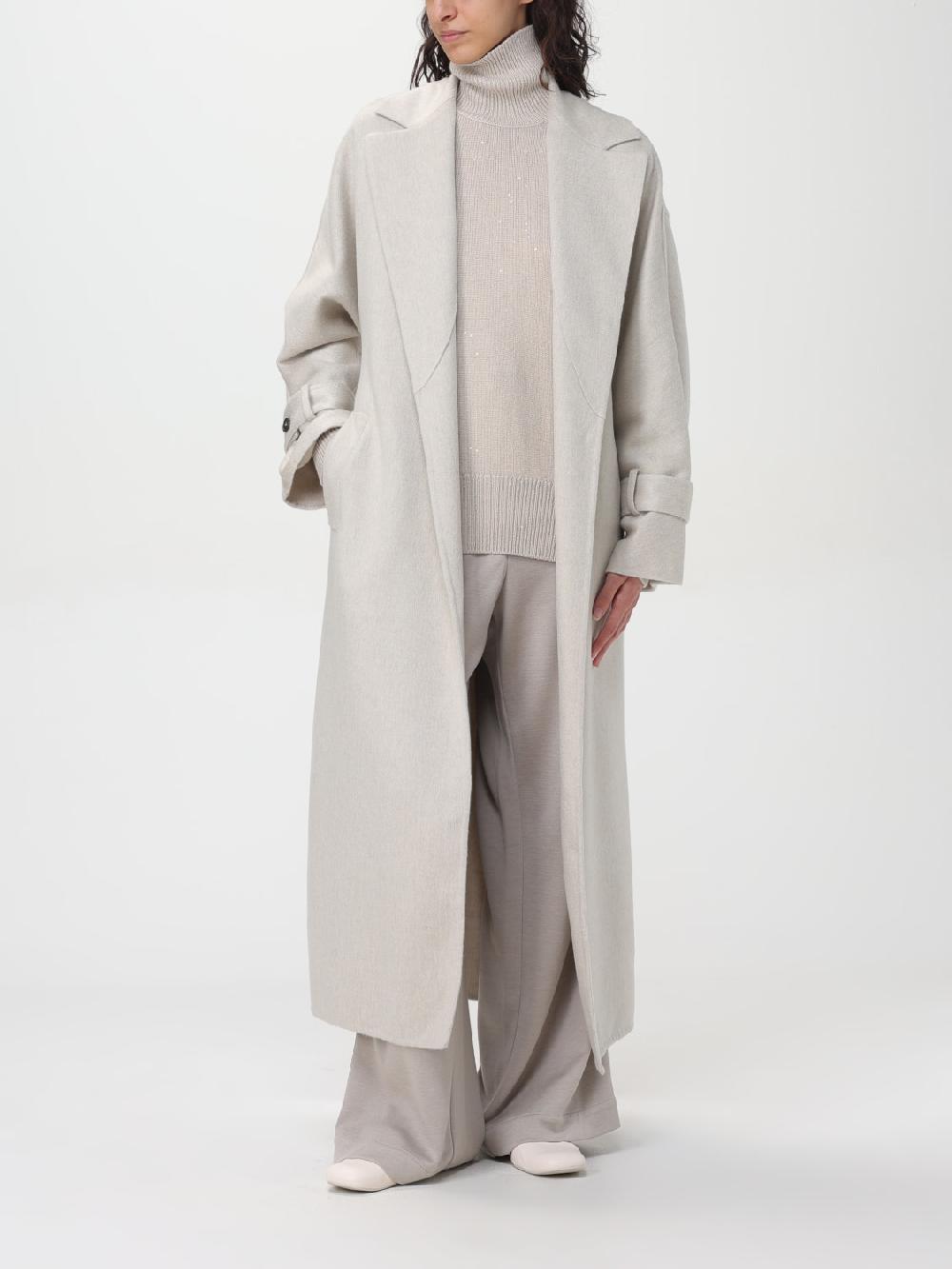 Giglio Cappotto con cintura Brunello Cucinelli Saldi