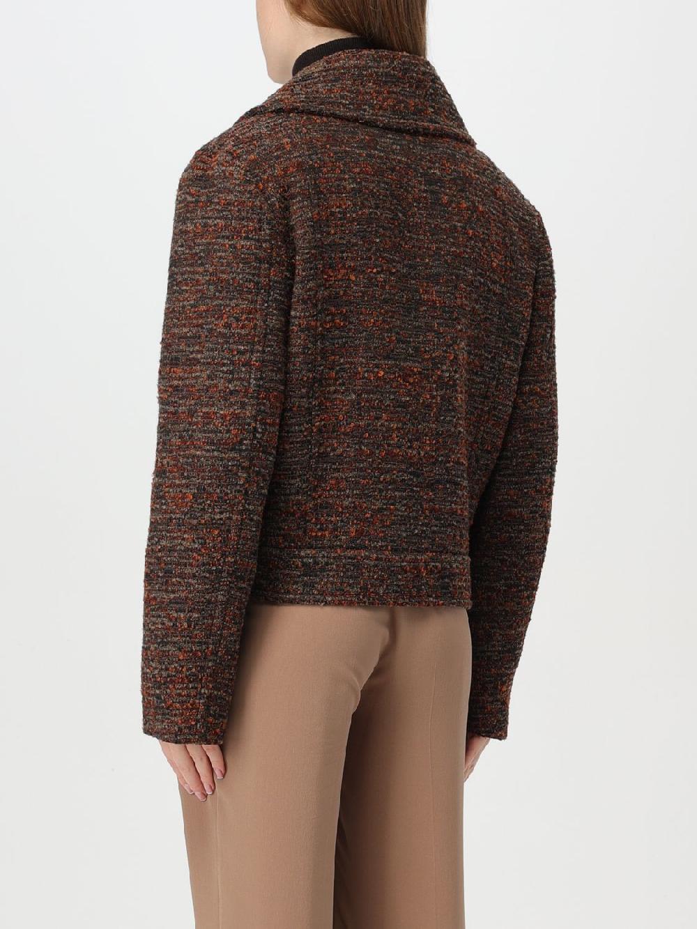 Giglio Cappotto Alberta Ferretti in tweed di cotone e lana Flash Sale
