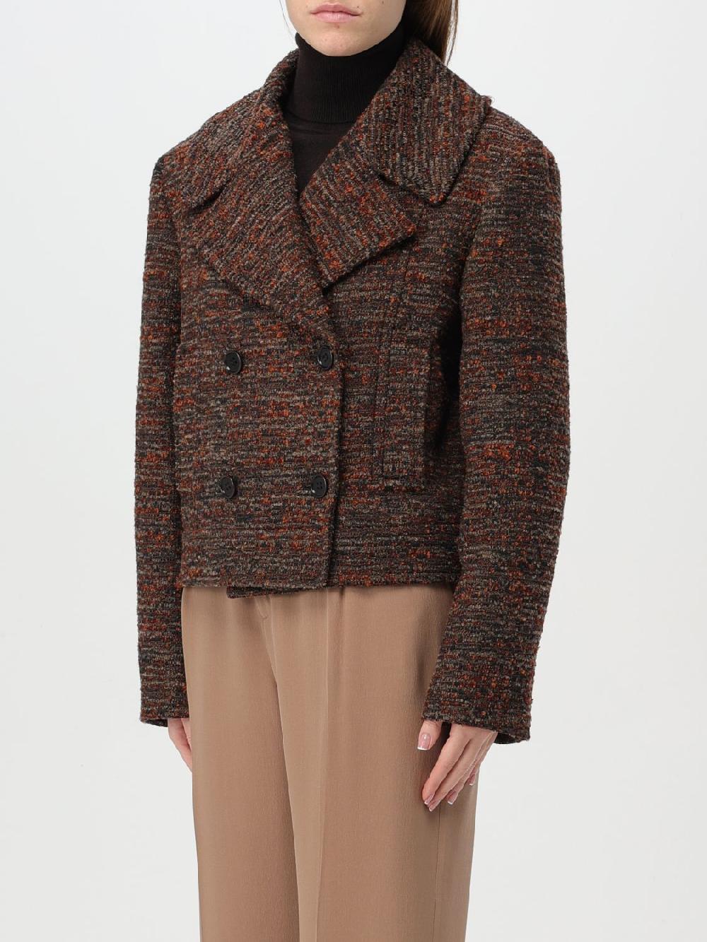 Giglio Cappotto Alberta Ferretti in tweed di cotone e lana Flash Sale