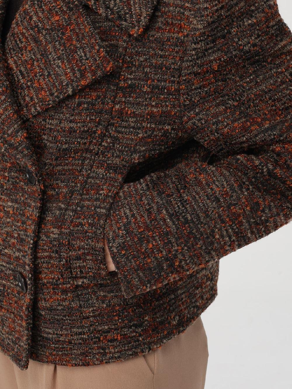 Giglio Cappotto Alberta Ferretti in tweed di cotone e lana Flash Sale